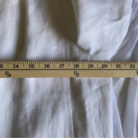 Talbots White Irish Linen Cropped Blazer - Picture 8 of 9